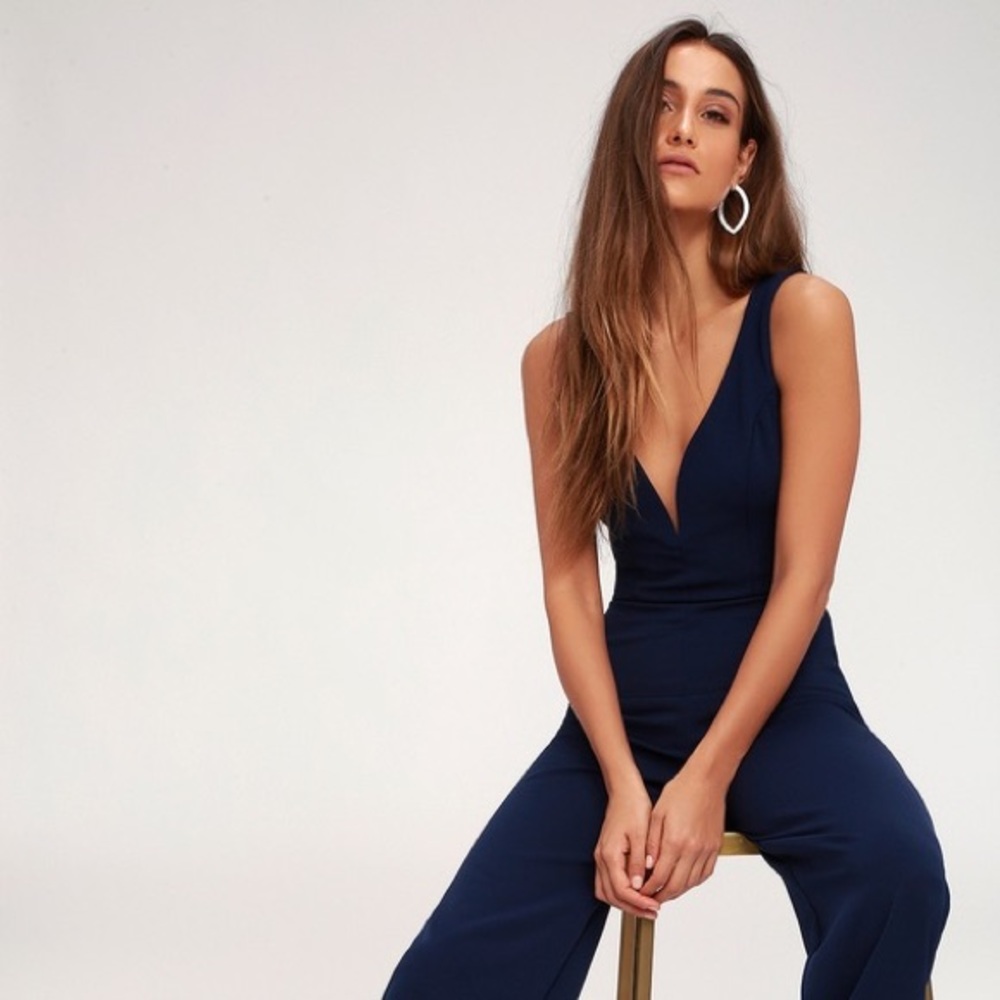 New with tags - Lulus navy blue jumpsuit